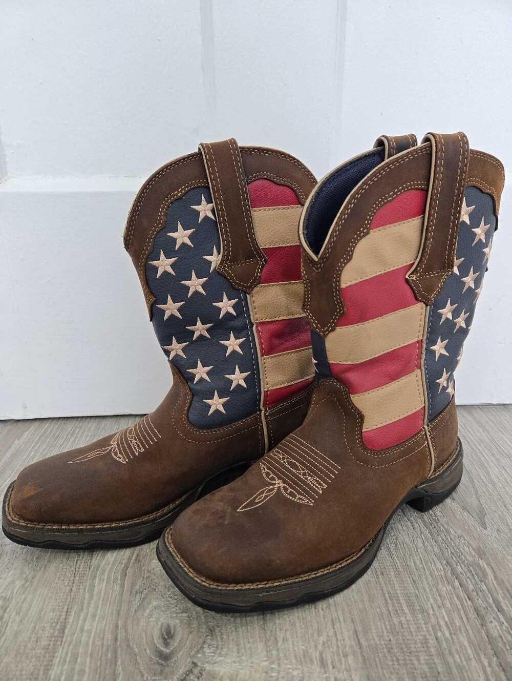 Durango Women's Lady Rebel Cowgirl Boots Size 6.5 American Flag Country Western